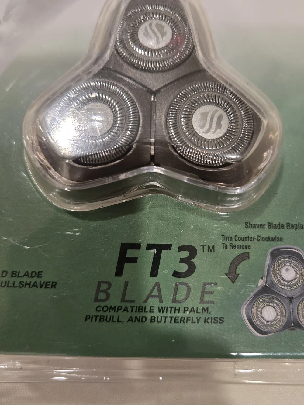 FT3 Replacement 3-Head Shaver Blade - Black
